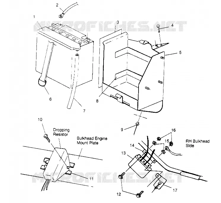 BATTERY BOX ASSEMBLY  RXL 0956768 (4930783078B014)