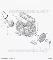 ENGINE, ALTERNATOR, FLYWHEEL, AND STARTER
