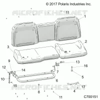 SEAT ASM. REAR