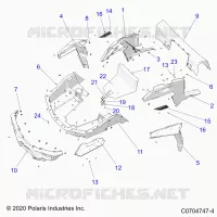 REAR BODYWORK RACK AND FENDERS