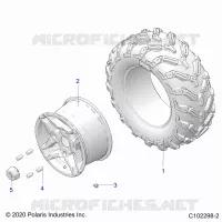 WHEELS, REAR TIRE
