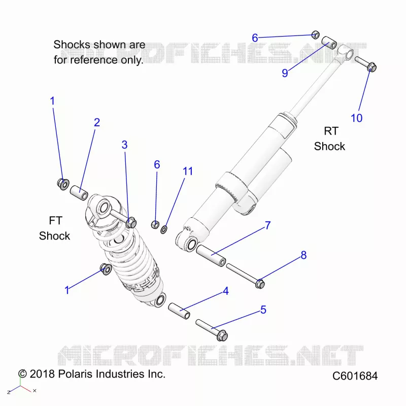 SUSPENSION, SHOCK MOUNTING, REAR SUSP.
