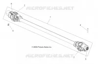 DRIVE TRAIN, PROP SHAFT, FRONT (BUILT 11/23/10 AND AFTER)
