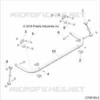SUSPENSION, REAR STRUT STABILIZER