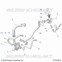 ENGINE, WATERPUMP AND BYPASS