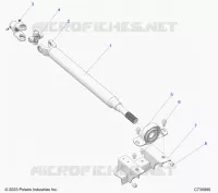 DRIVE TRAIN, MID PROP SHAFT