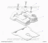 ENGINE, VALVE COVER