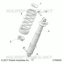 SUSPENSION, REAR SHOCK MOUNTING