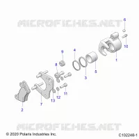 BRAKES, BRAKE FRONT BRAKE CALIPER