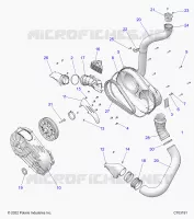 DRIVE TRAIN, CLUTCH COVER AND DUCTING