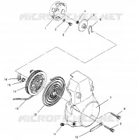 RECOIL STARTER ASSEMBLY  500 EFI 0952774, EFI SKS 0952574,   EFI SKS PT 095 (4929052905D004)