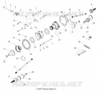 DRIVE TRAIN, REAR DRIVE SHAFT ASM.