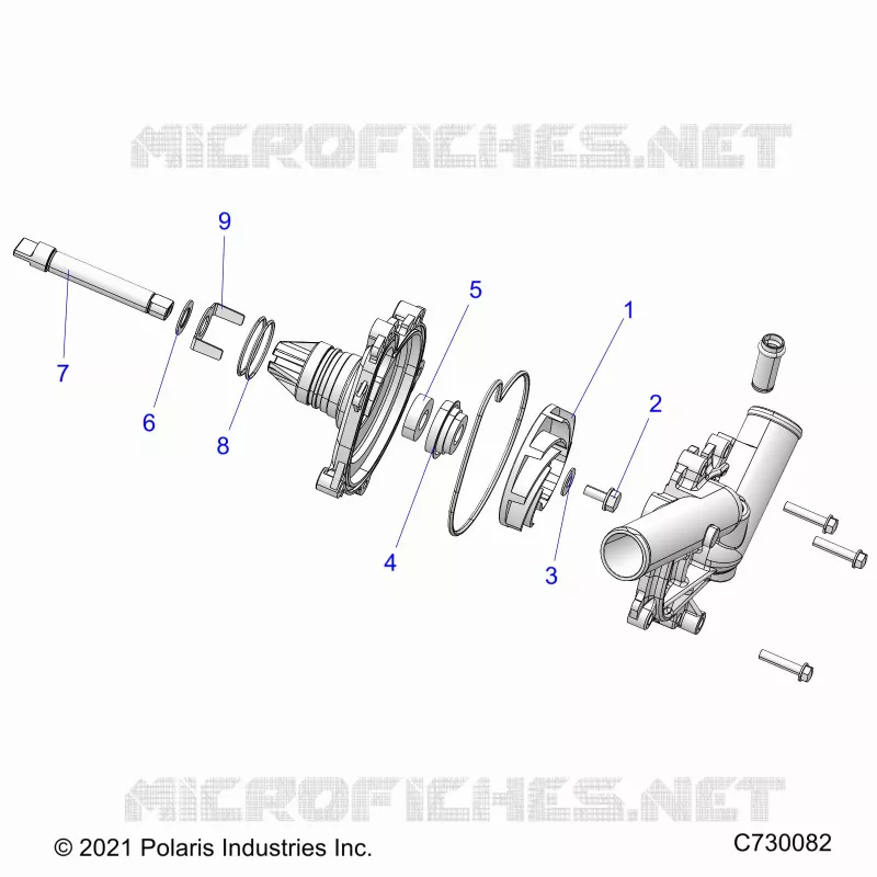 ENGINE, WATERPUMP ASSEMBLY