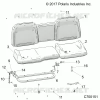 SEAT ASM. REAR