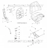 BODY, PASSENGER SEAT BOTTOM AND SEAT BACK