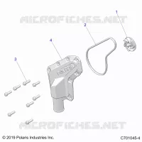 ENGINE, WATERPUMP IMPELLER AND COVER