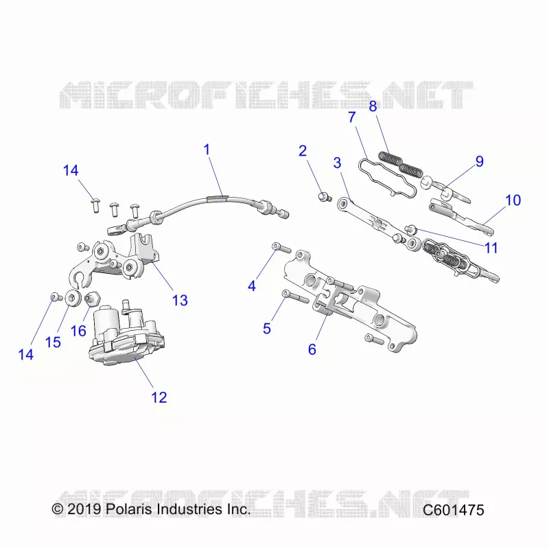 ENGINE, EXHAUST VALVE ASM. AND ACTUATOR