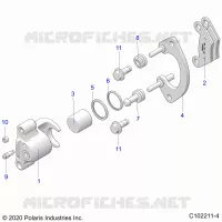 BRAKES, REAR CALIPER