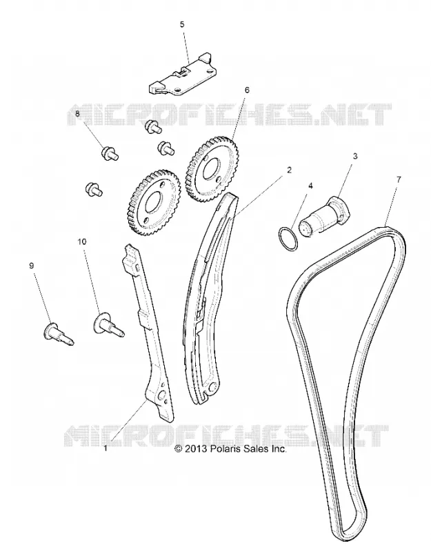 CAM CHAIN AND TENSIONER