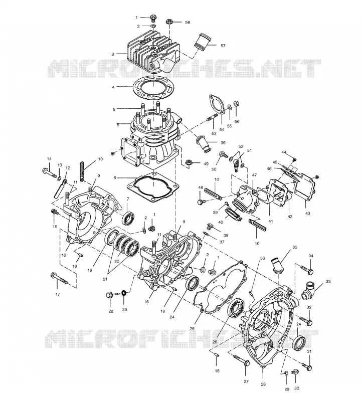CRANKCASE AND CYLINDER