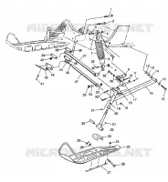 FRONT SUSPENSION AND SKI