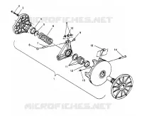 DRIVE CLUTCH SPORT 0960443, SPORT TOURING 0960243  AND EUROPEAN SPORT TOURI (4932223222C005)