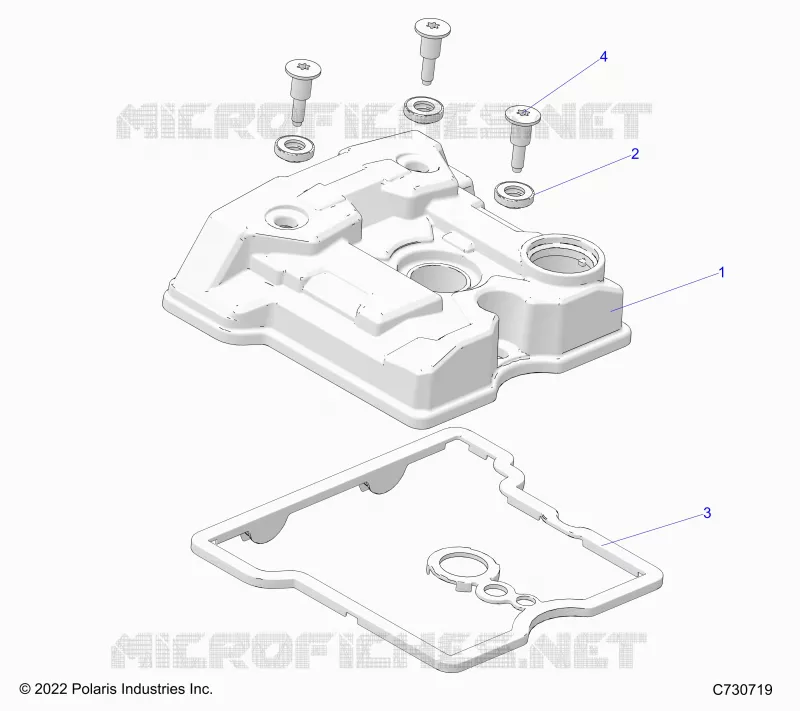 ENGINE, VALVE COVER