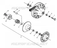 DRIVEN CLUTCH BIG BOSS 6X6 400L W97AE38A (4940814081C010)