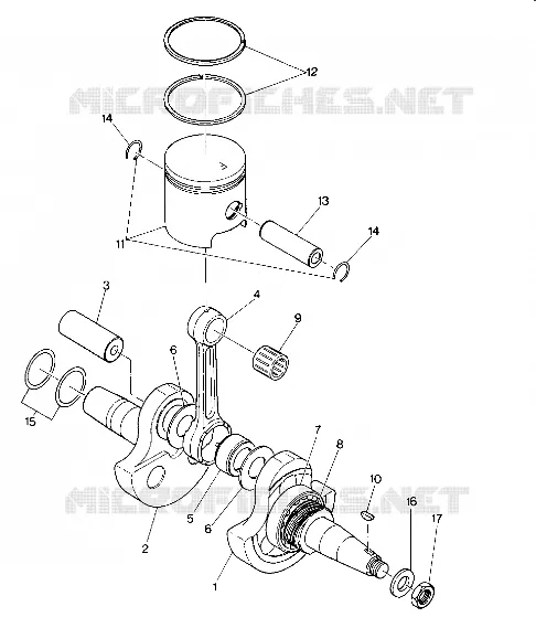 CRANKSHAFT AND PISTON ASSEMBLY (4914761476039A)