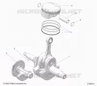 ENGINE, CRANKSHAFT, PISTON AND BALANCE SHAFT