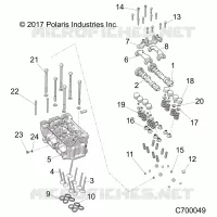 ENGINE, CYLINDER HEAD AND VALVES