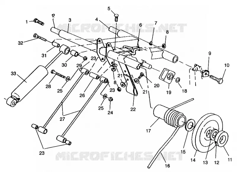 REAR TORQUE ARM TRAIL 0962761 (4931763176C007)