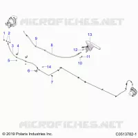 REAR BRAKE BRAKE LINE AND PARK BRAKE