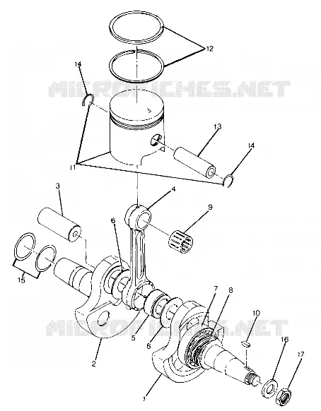 CRANKSHAFT AND PISTON ASSEMBLY (4917731773042A)