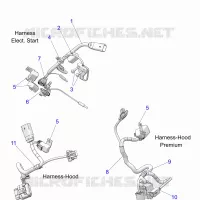 ELECTRICAL, WIRE HARNESS, HOOD, ELEC. START
