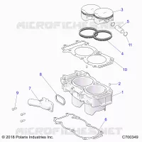 CYLINDER AND PISTON