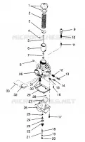 CARBURETOR XLT RMK 0960956, XLT SKS 0960556 AND EUROPEAN XLT SKS E960556 (4931813181C012)