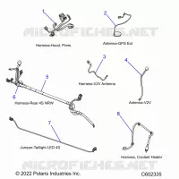ELECTRICAL, WIRE HARNESSES, HOOD/JUMPERS, GPS