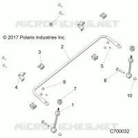 FRONT SUSPENSION STABILIZER BAR- R20RRED4F1/N1/SD4C1 (C700032)