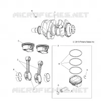 ENGINE, CRANKSHAFT AND PISTON