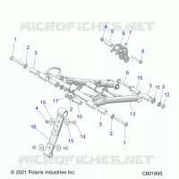 SUSPENSION, FRONT TORQUE ARM