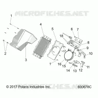 ENGINE, COOLING SYSTEM, RADIATOR/SHROUD