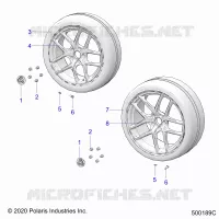 WHEELS, FRONT AND REAR (S MODELS)