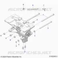 DRIVE TRAIN, REAR GEARCASE MOUNTING