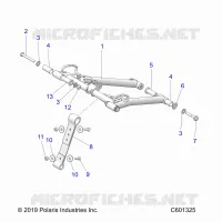 SUSPENSION, FRONT TORQUE ARM