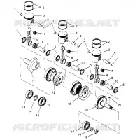 PISTON   CRANKSHAFT 600 XCR 0951676 (4929132913C010)