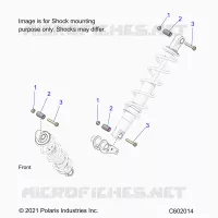 SUSPENSION, SHOCK MOUNTING, REAR SUSP.