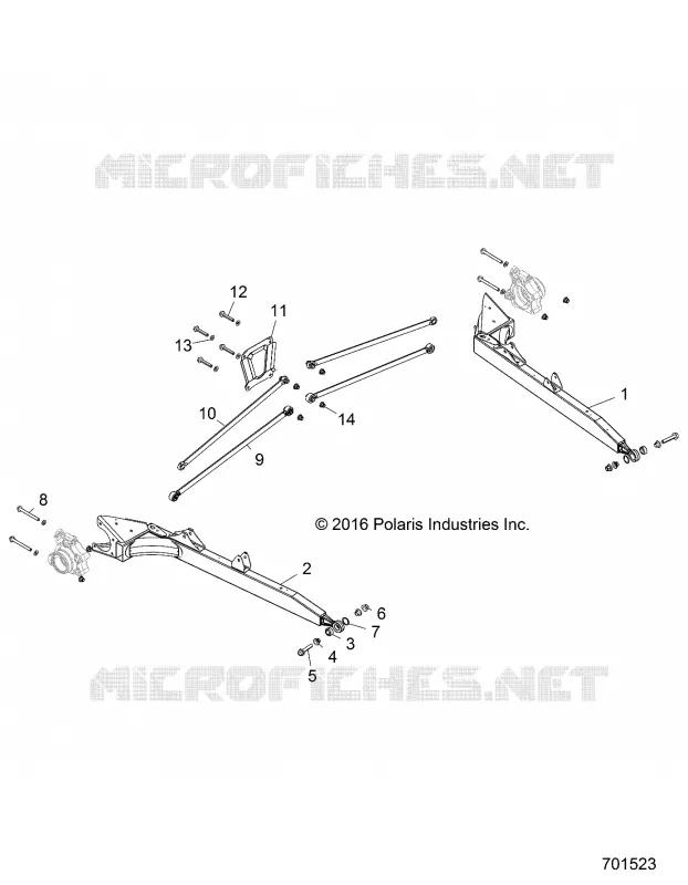 REAR SUSPENSION CONTROL ARMS