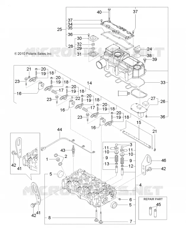 CYLINDER HEAD AND BONNET