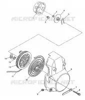 RECOIL STARTER WIDETRAK LX 0972065 AND  EUROPEAN WIDETRAK LX E972065 (4938223822D001)